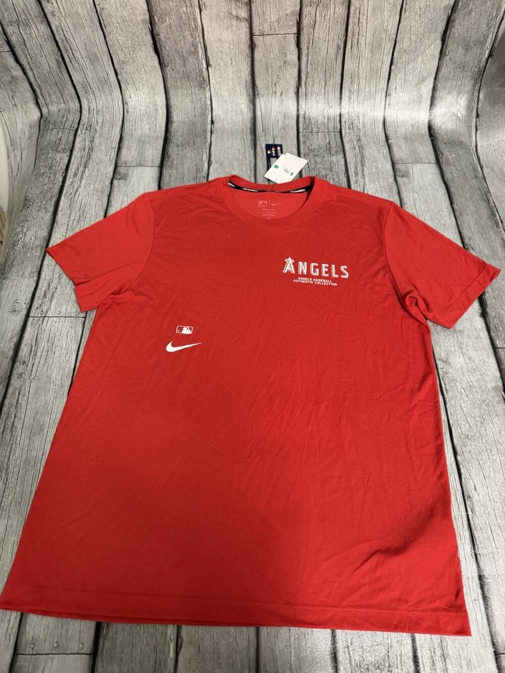NWT Men's Nike Los Angeles Angels Early Work Tri-Blend Tshirt Red SS Tee XL